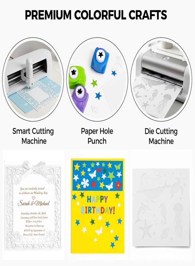 Koogel 25 Sheets 12x12 White Cardstock Paper, 65LB/180GSM Square Paper for Scrapbooking, Card Making, Invitations and DIY Project Pack - Image 3